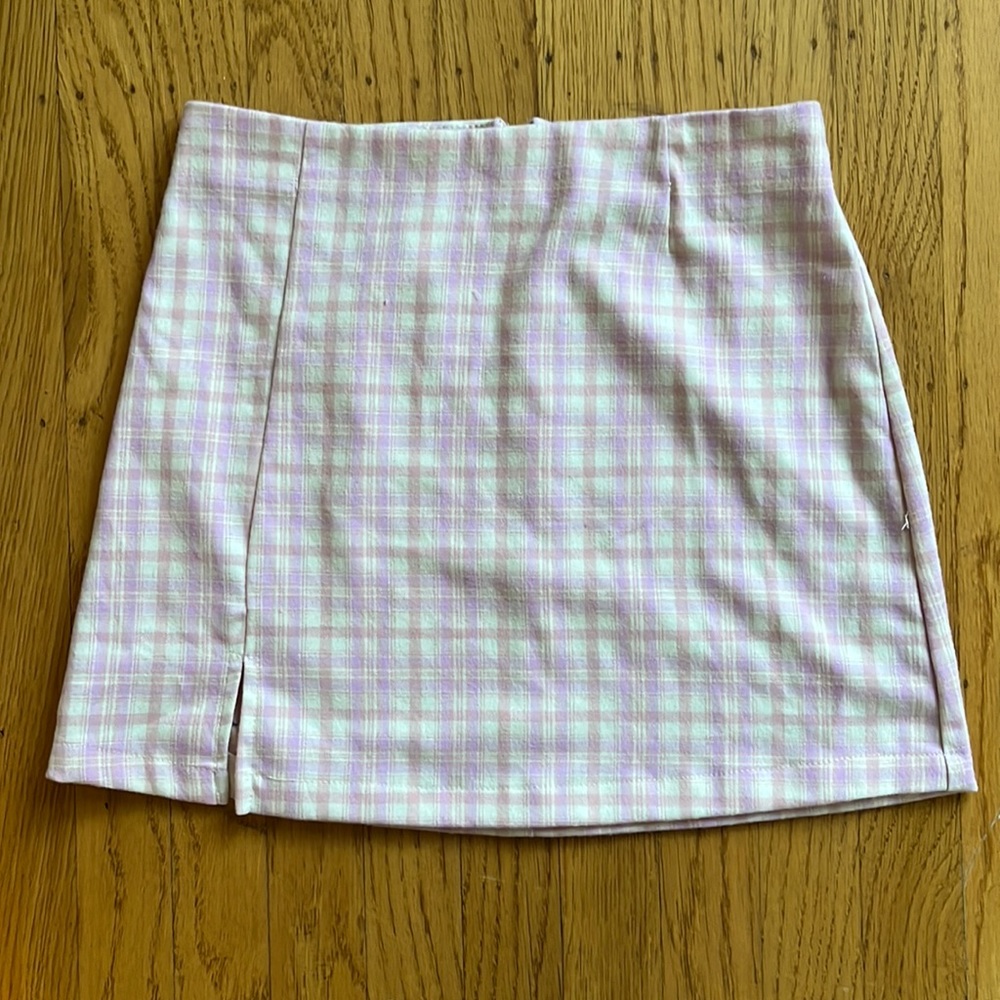 Cute girl’s plaid skirt